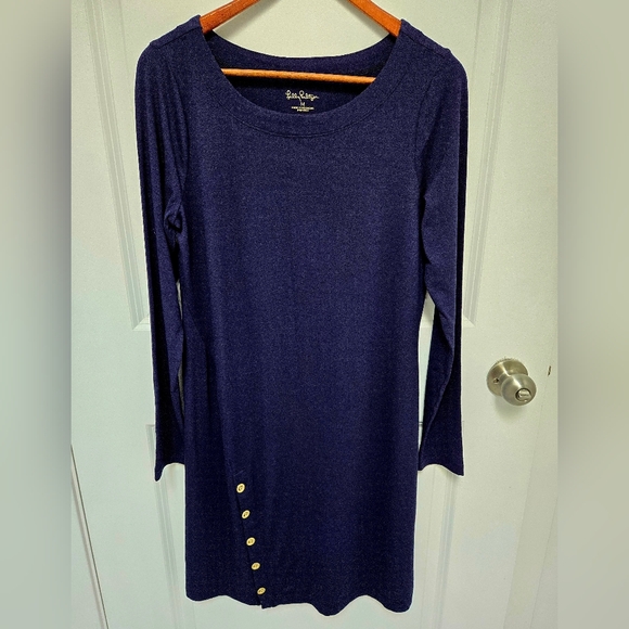 NWT Lilly Pulitzer Maddox Dress, Navy, Medium - Picture 4 of 6